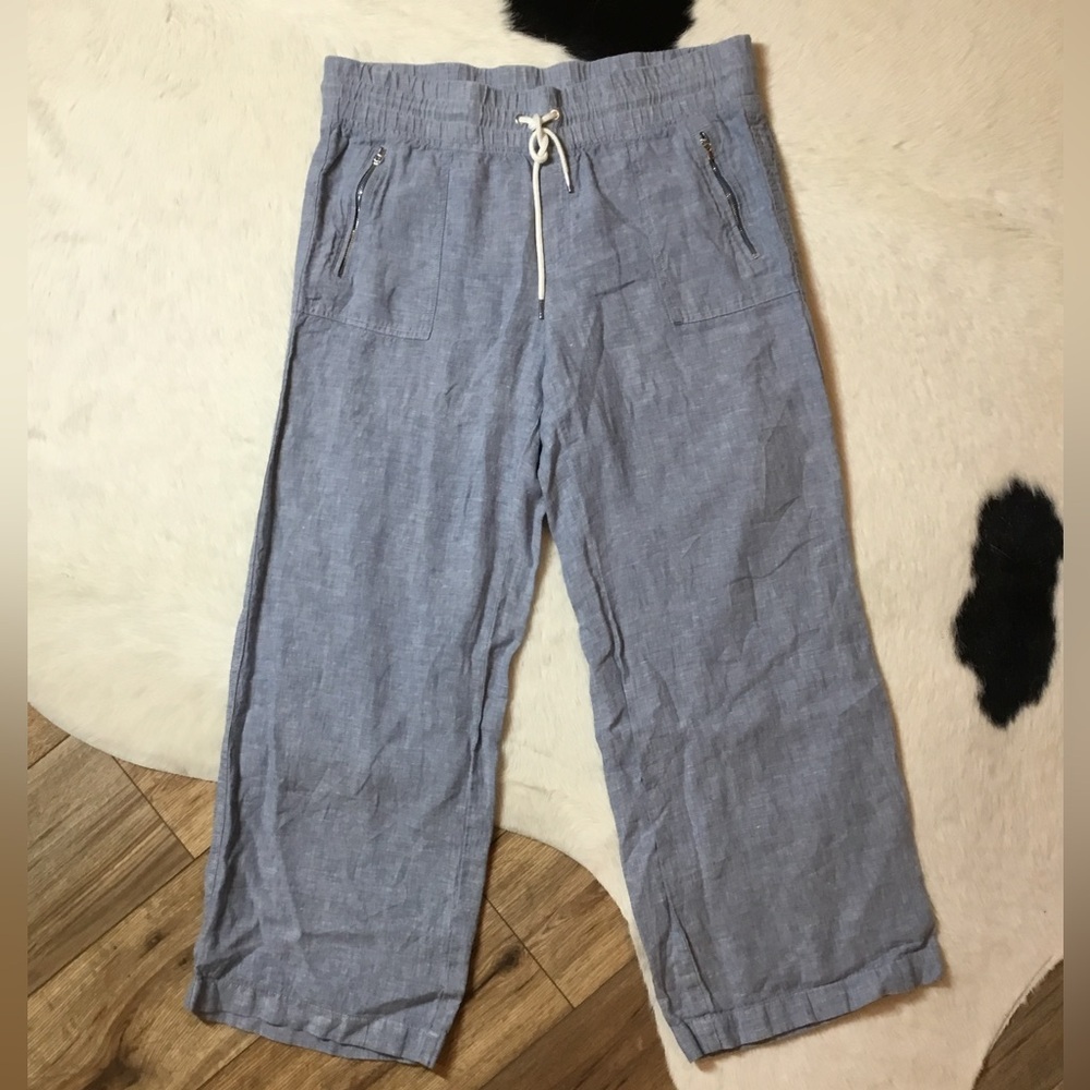 Athleta Cabo Linen Wide Leg Pants - Picture 3 of 10